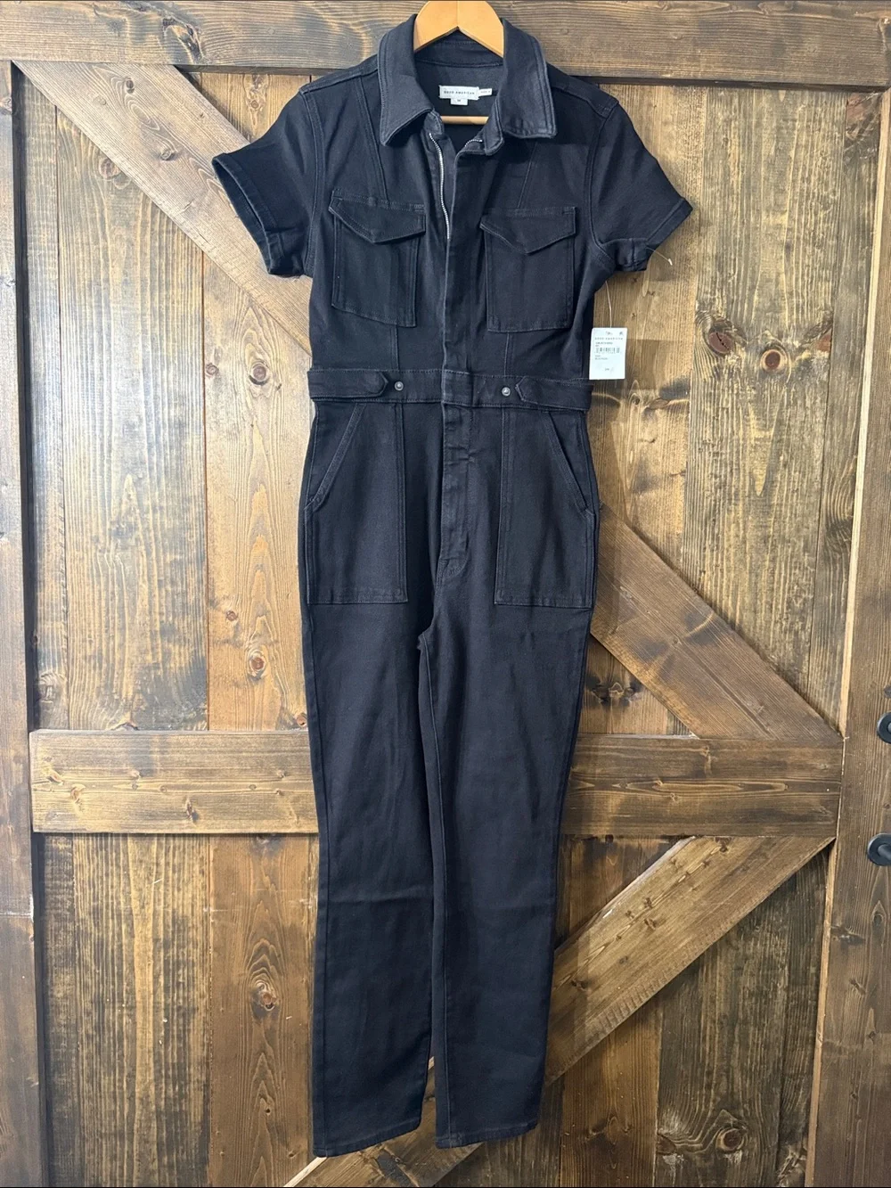 GOOD AMERICAN Utility Denim Jumpsuit - Picture 4 of 12